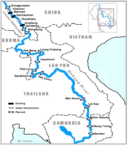 Asienreisender - Planned Dams on the Mekong River