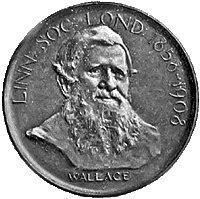 Darwin-Wallace Medal of the Linnean Society from 1908