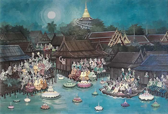 Thai Lunar Festival (Loi Krathong) by Asienreisender