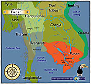 'Map of Funan and other Early Civilizations in Southeast Asia' by Asienreisender