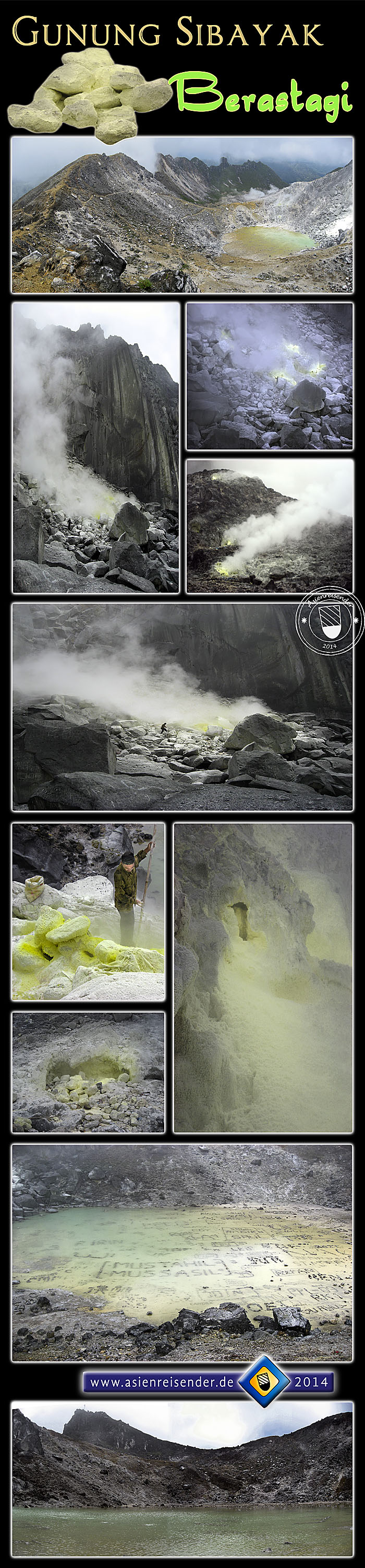 'Gunung (Mount) Sibayak, Photocomposition of ten Photos' by Asienreisender