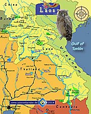 A Map of Laos by Asienreisender