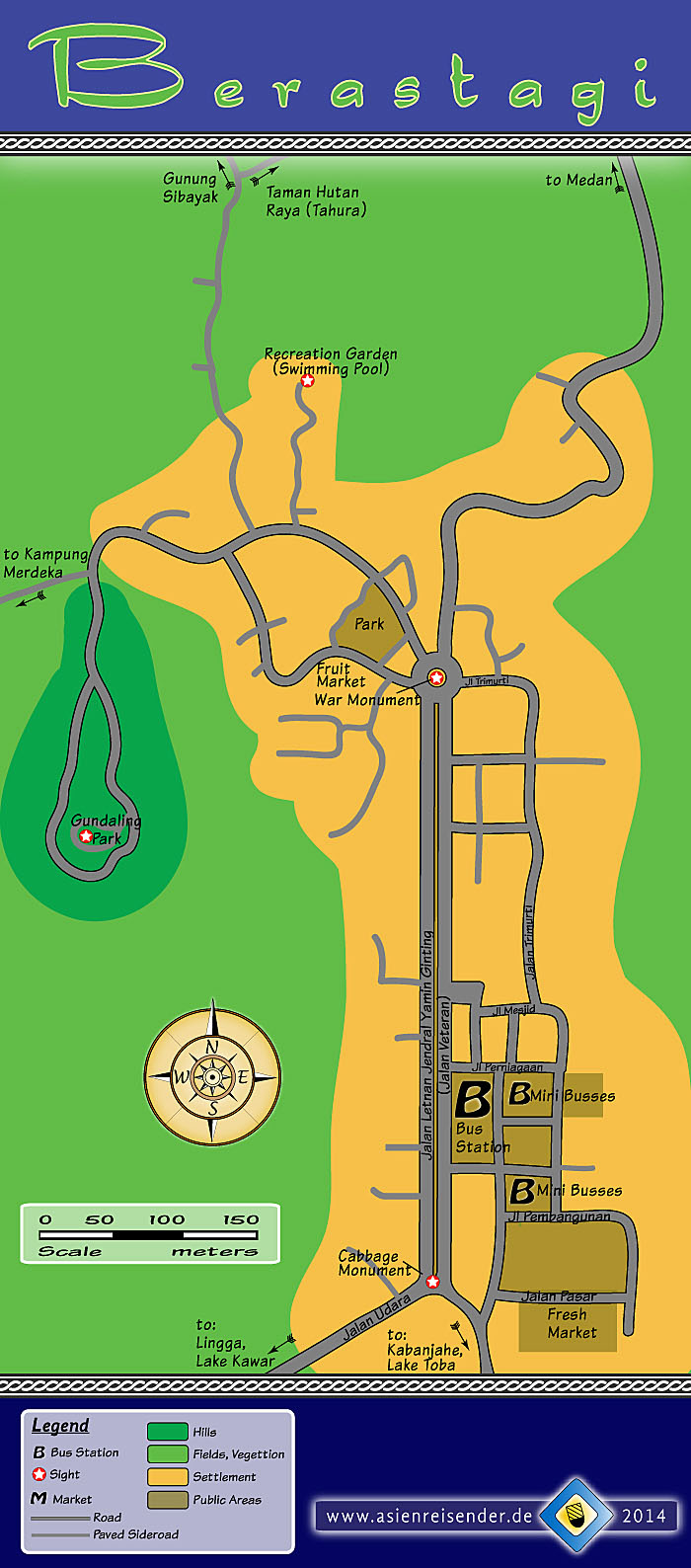'Map of Berastagi' by Asienreisender