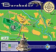 Icon Map of Borobodur by Asienreisender