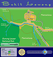 'Map of Bukit Lawang' by Asienreisender