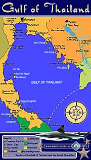 Thumbnail 'Map of the Gulf of Thailand' by Asienreisender