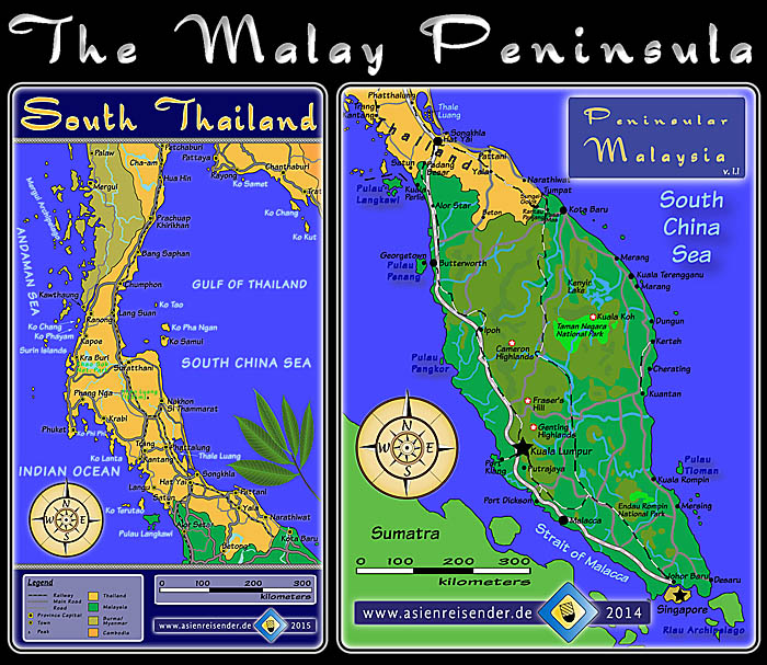 'Maps Malay Peninsula' by Asienreisender
