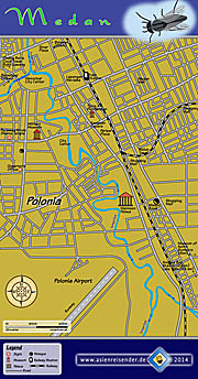 Medan Map by Asienreisender