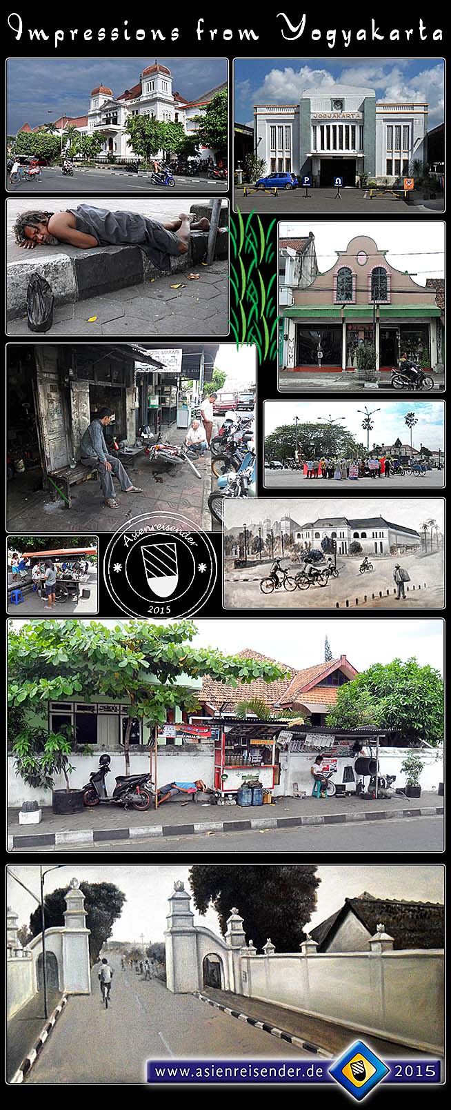 'Photocomposition | Collage Yogyakarta by Asienreisender