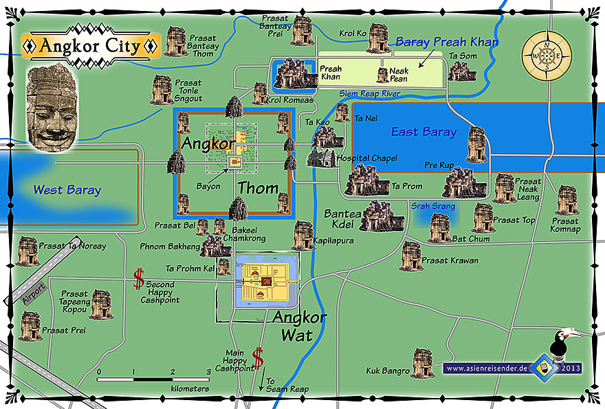 'Map Angkor Archaeological Park' by Asienreisender