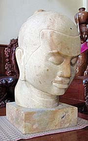 'A Marble Head of Jayavarman VII' by Asienreisender