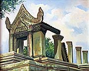 'Painting of a Khmer Ruin' by Asienreisender