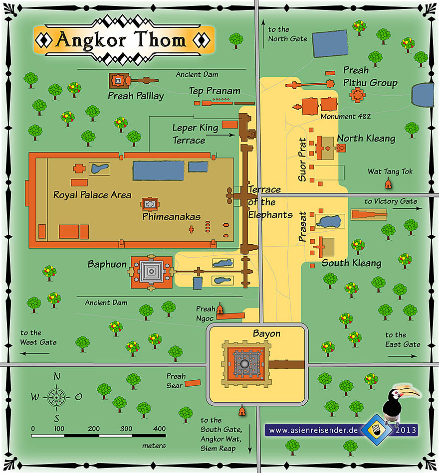 'Interactive Map of Angkor Thom' by Asienreisender