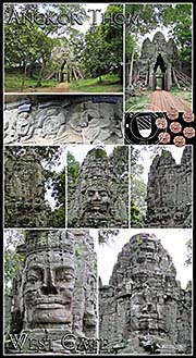 Thumbnail Photocomposition 'West Gate of Angkor Thom' by Asienreisender