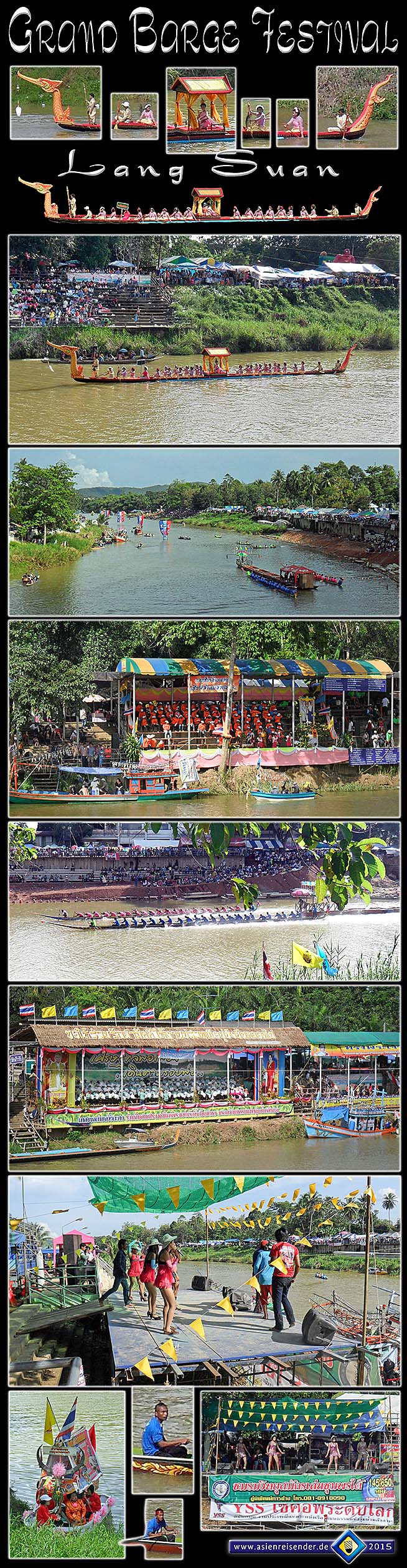 Photocomposition 'Barge Festival in Lang Suan 2012' by Asienreisender