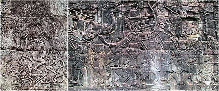 'Bas Reliefs of the Bayon' by Asienreisender