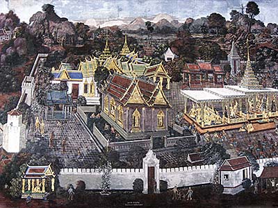 'Wall Painting Ramakien in the Grand Royal Palace in Bangkok' by Asienreisender