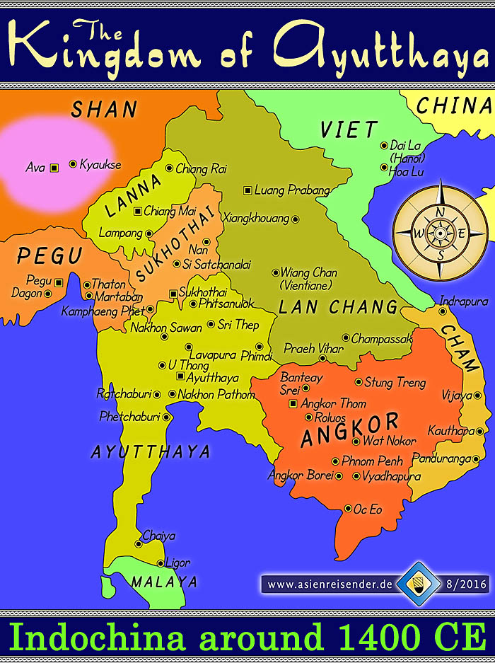 'Map of the Kingdom of Ayutthaya' by Asienreisender