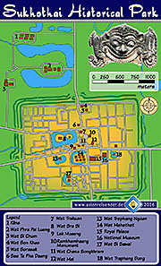 Thumbnail 'Map of Sukhothai Historical Park' by Asienreisender